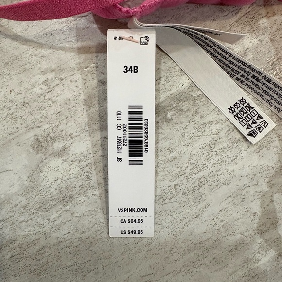 Victoria's Secret Pink Heart Lace Bra - Picture 6 of 6